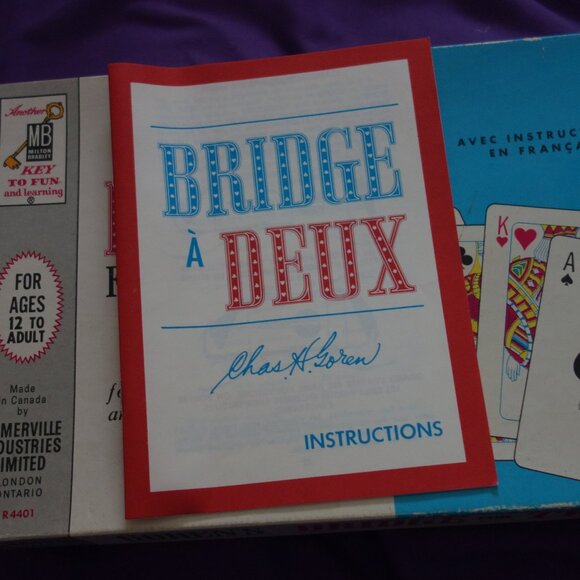 Vintage 1964  Milton Bradley Goren's Bridge for Two R4401 For Ages 12 To Adult - Picture 9 of 16